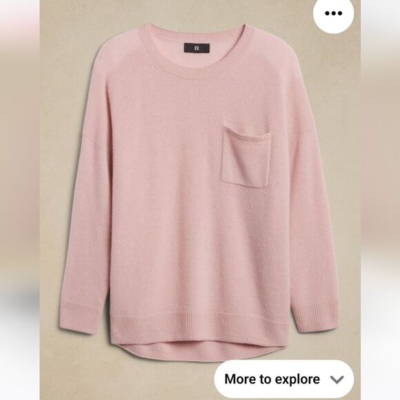 Banana Republic Blush Crew Neck Sweater - Picture 2 of 9